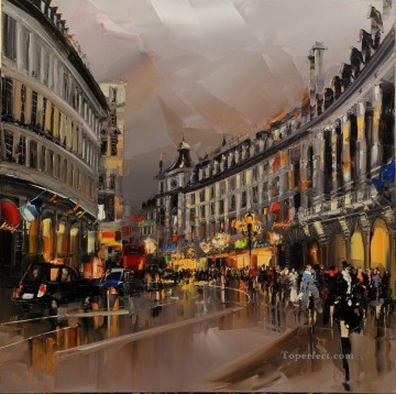 Impresionismo Painting - Kal Gajoum Paris 05 con espátula